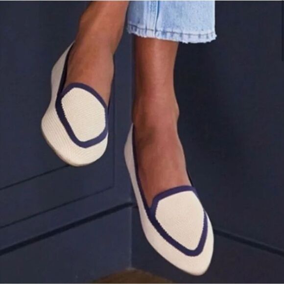 Birdies Blackbird Knit Pointed Toe Loafer Flats - Picture 2 of 10